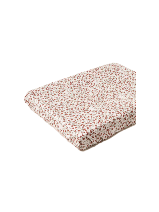 changing mat cover made of cotton percale royal cress