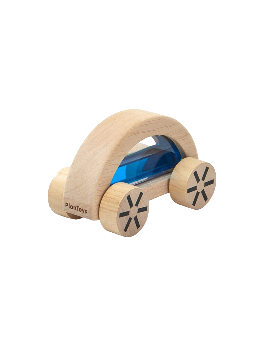 wooden car with liquid