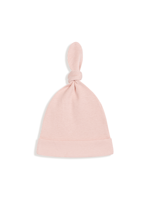 cotton cap with a knot blush