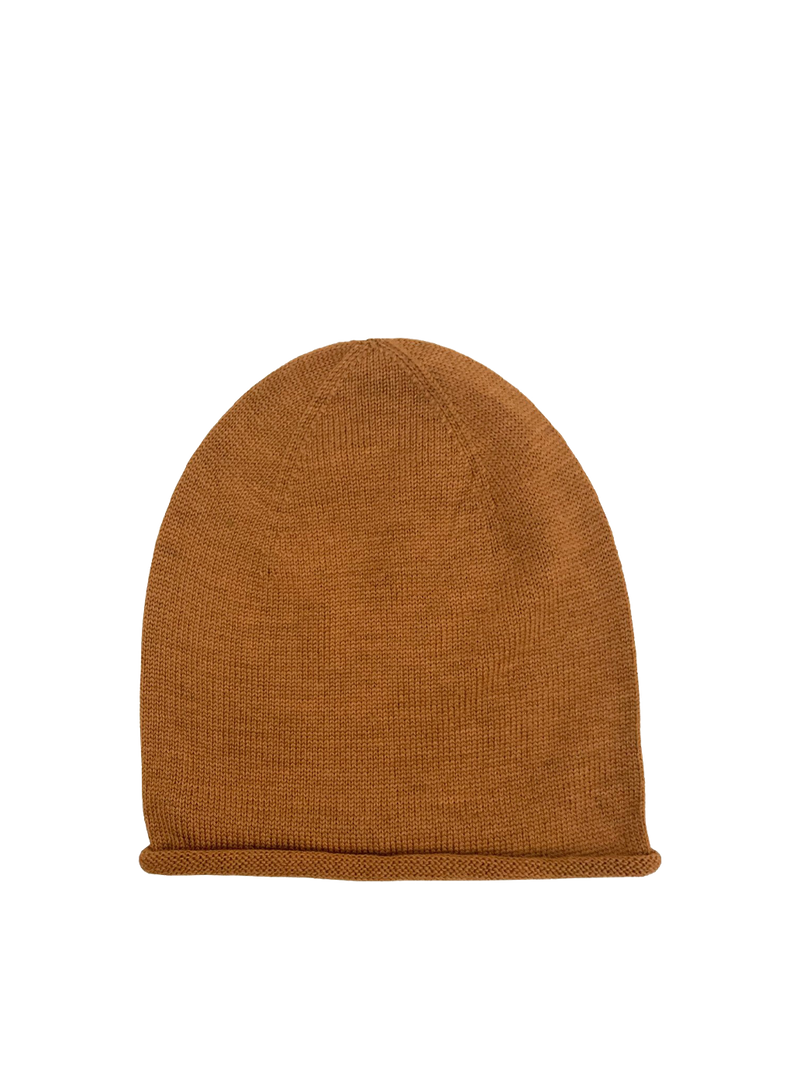 thin, year-round merino wool Efa Beanie hat