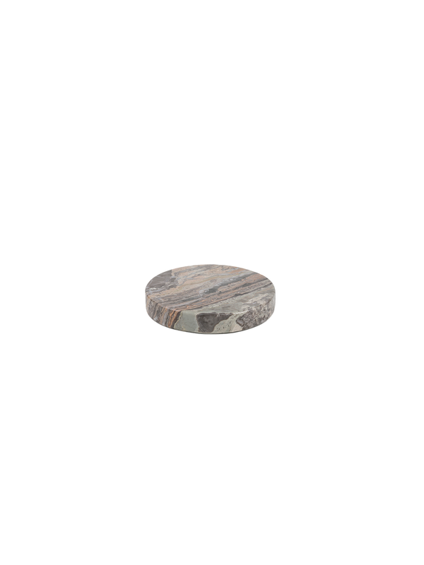 base redonda de mármol grigio verace
