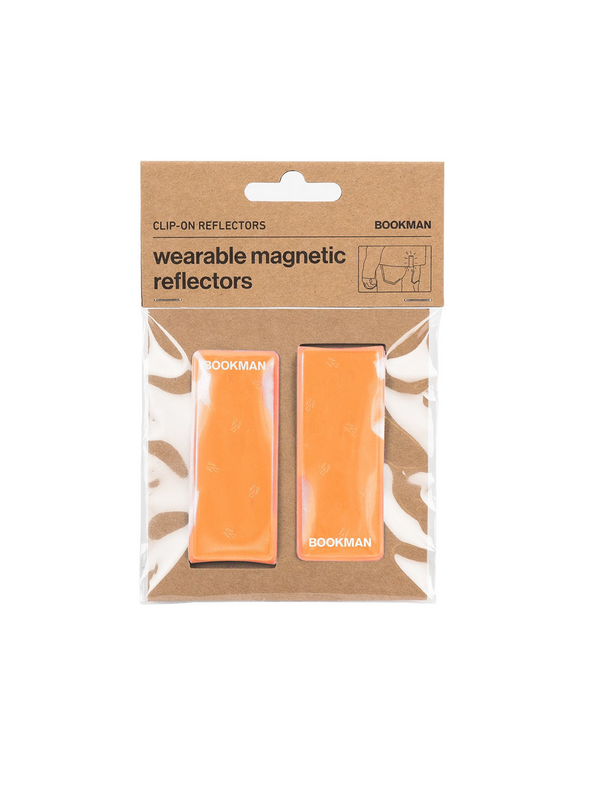 Magnetic Reflective Clips Clip-on Reflectors orange