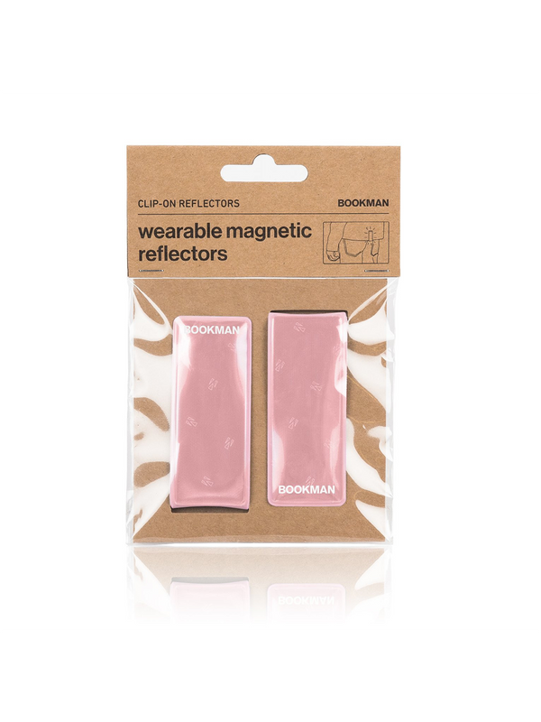 Magnetic Reflective Clips Clip-on Reflectors pink