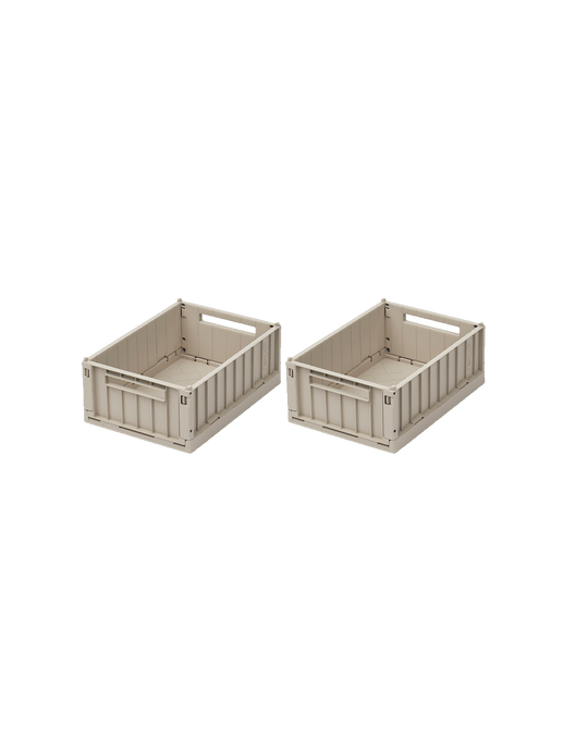 2-pack of modular boxes sandy