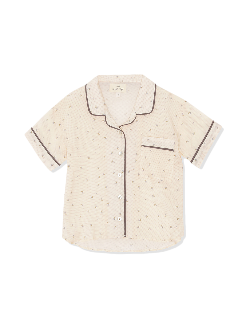 Blusa de pijama con botones Lezzi Shirt
