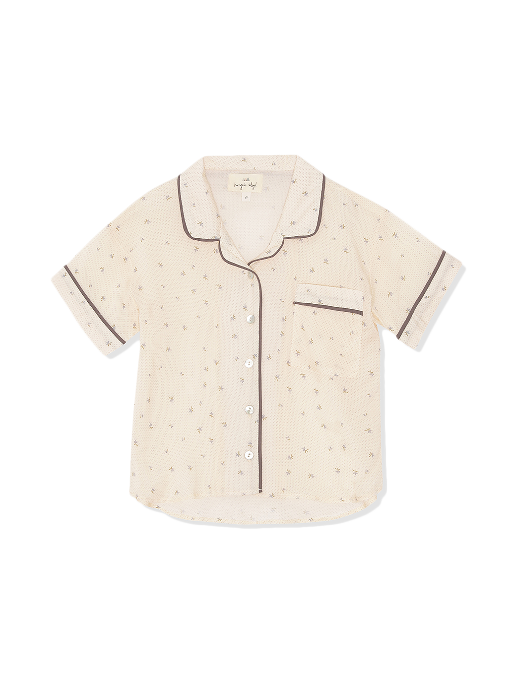 Blusa de pijama con botones Lezzi Shirt